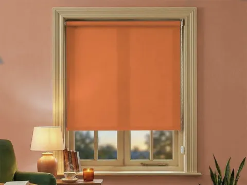 Rolgordijn – lichtdoorlatend Oranje (A342)
