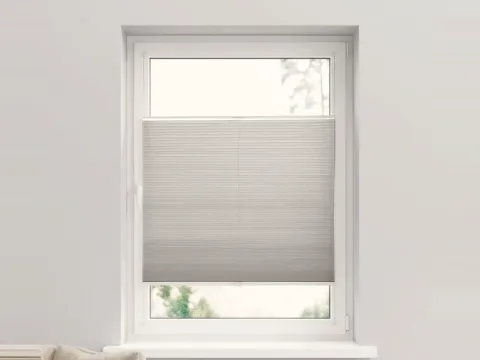 Duo plissé met greep – lichtdoorlatend Silk grey (C151)