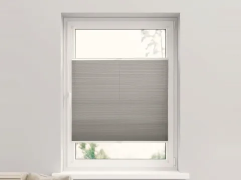 Duo plissé met greep – lichtdoorlatend Scandi Steel (C192)
