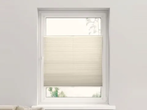 Duo plissé met greep – lichtdoorlatend Subtle Shell (C160)