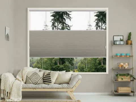 Duo plissé met koord – verduisterend Subtle Shell (C660)